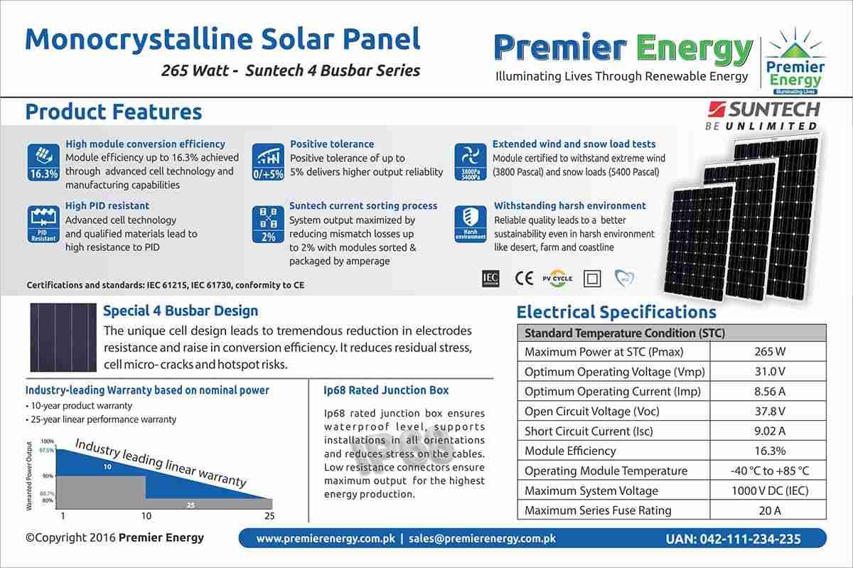 Monocrystalline Solar Panel Price In Pakistan